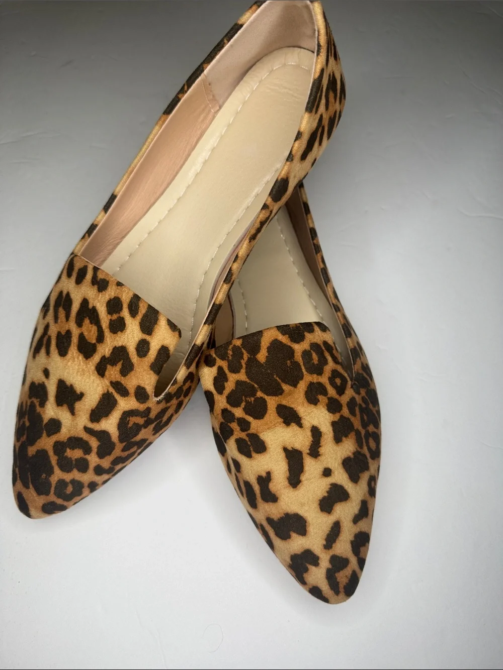 Leopard Print Office Teaching Pointed Toe Flats